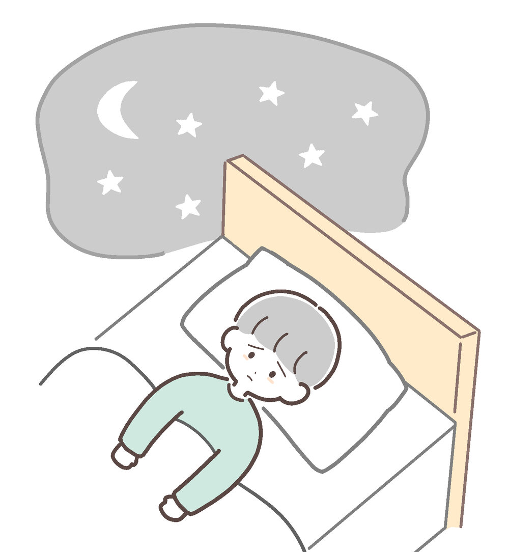 眠れない男の子イメージ